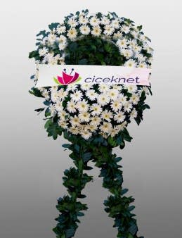 Beyaz Gerbera Cenaze Çelengi  çiçek gönder