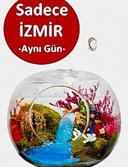 Dere Kenarı Yapay Teraryum Terarium çiçek gönder