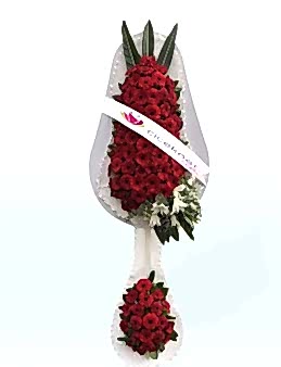 Kırmızı Gerberalı Ayaklı Sepet  çiçek gönder