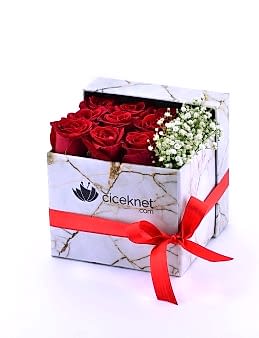 Kutuda Kırmızı Güller Kutuda Çiçek çiçek gönder