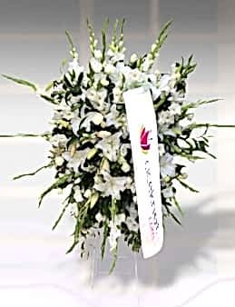 Beyaz Çiçekli Ferforje  çiçek gönder